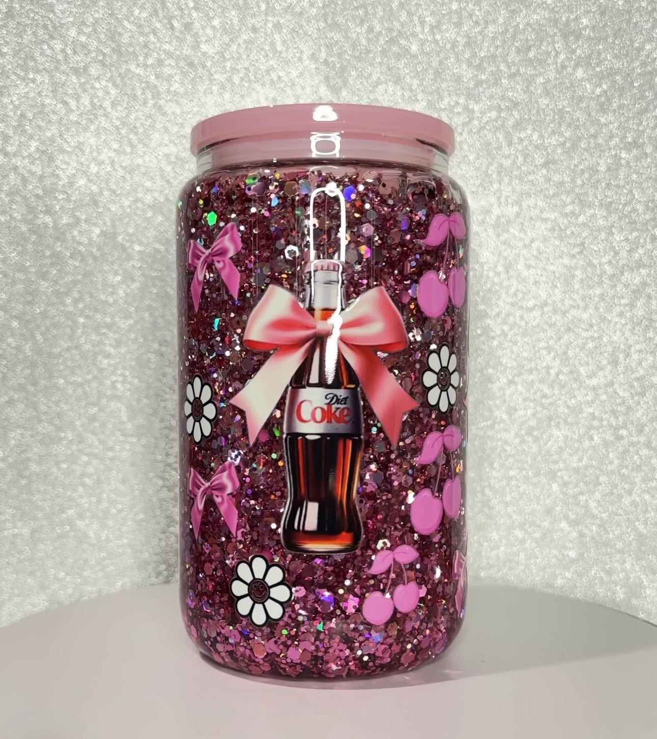 (A) Glass Snow Globes 16oz OR Glass milkshake Cups